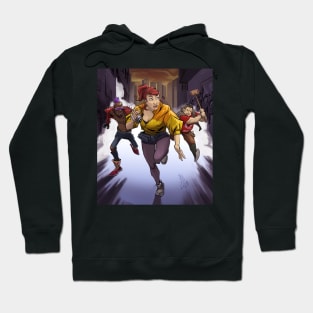 April runing from Rocksteady and Bebop Hoodie